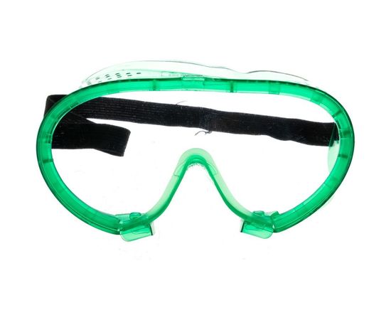 Защитные очки закрытого типа с прямой вентиляцией (поликарбонатная линза) Зубр МАСТЕР 11027 – изображение 2