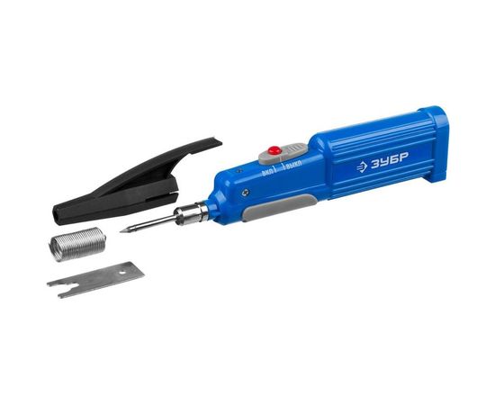 Паяльник Зубр ПРОФЕССИОНАЛ беспроводной на батарейках, высокотемпературное жало, 3xAA, 6Вт 55410_z01 