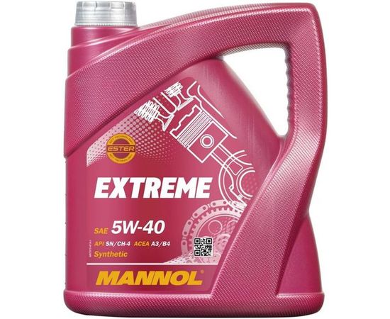 Синтетическое моторное масло MANNOL EXTREME 5W40 4 л 1021 