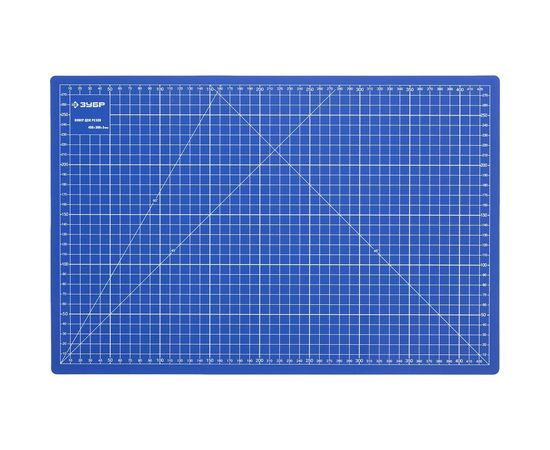 Непрорезаемый коврик Зубр Эксперт 3 мм цвет синий 450x300 мм 09902 