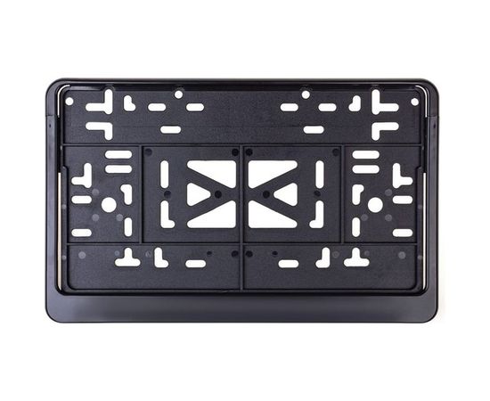 Пластмассовая рамка для номера SKYWAY 290*170 ГОСТ с защелкой черная без надписи 1 шт S04102008 