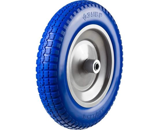 Колесо ПРОФЕССИОНАЛ полиуретановое (350 мм; 25.4 мм) для тачек ЗУБР 39912-3 