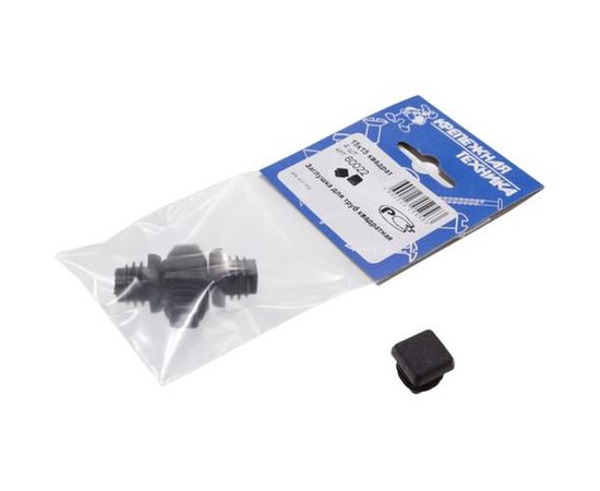 Квадратная заглушка для труб крепежная техника 15х15 мм 4 шт 60022 