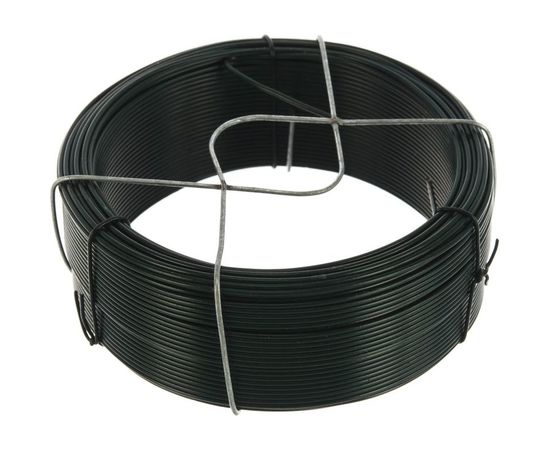 Проволока с ПВХ покрытием СИБРТЕХ зеленая 1,2мм длина 50м 47771 