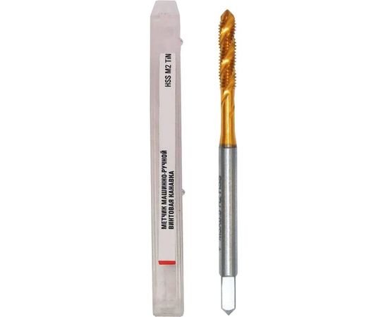 Машинный однопроходный спиральный метчик Профоснастка М12х1.75, HSS 50221042 