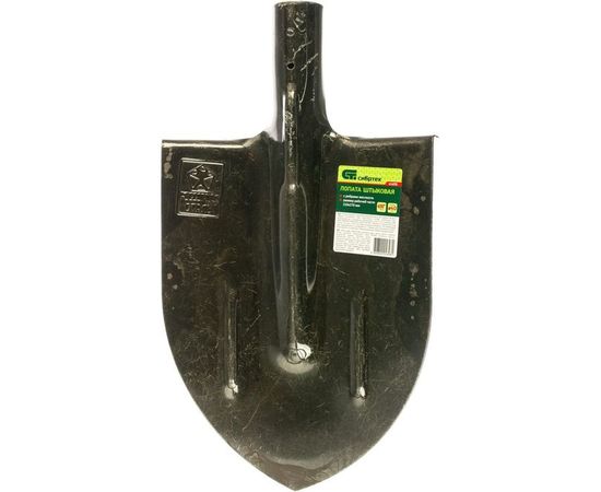 Штыковая лопата СИБРТЕХ с ребрами жесткости, рельсовая сталь, без черенка 61470 