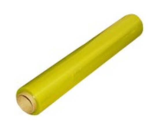 Стрейч пленка первый сорт ПАКПОЛИМЕР желтая 500мм 1200гр 23мкм 