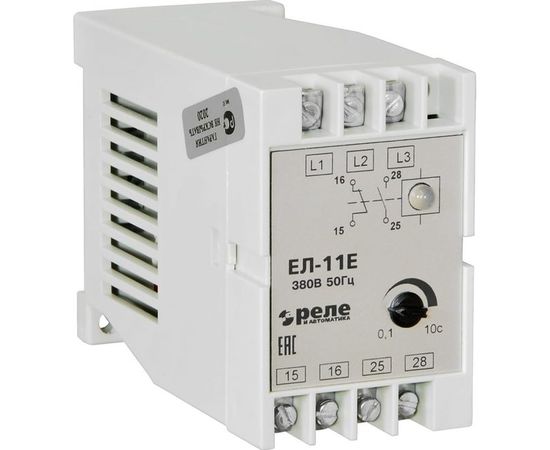 Реле контроля трехфазного напряжения Реле и Автоматика, ЕЛ-11Е 380В 50Гц A8222-77135136 