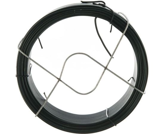 Проволока с ПВХ покрытием СИБРТЕХ зеленая 1,2мм длина 50м 47771 – изображение 2