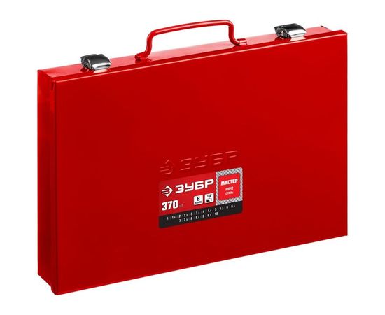 Набор сверл по металлу МАСТЕР 1-10 мм, быстрорежущая сталь, класс В Зубр 29605-H370 – изображение 2