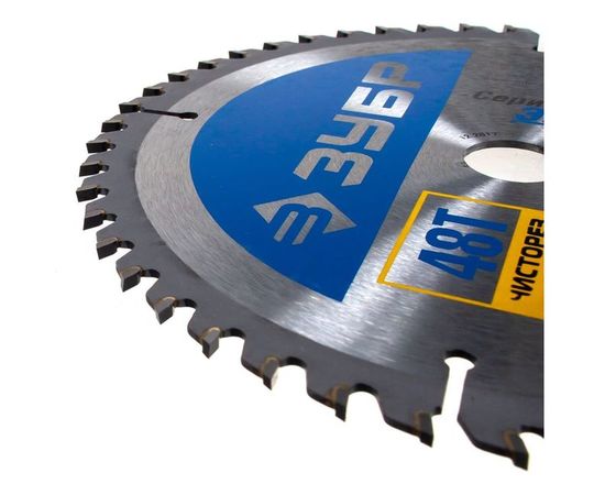 Диск пильный "Чистый рез" (185х20 мм; 48Т) по дереву Зубр 36905-185-20-48 – изображение 2