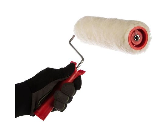 Валик в сборе 250мм, D 48мм, D ручки 6мм, крепление шплинтом СИБРТЕХ Натуральный мех 80164 – изображение 3