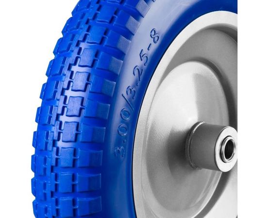 Колесо ПРОФЕССИОНАЛ полиуретановое (350 мм; 25.4 мм) для тачек ЗУБР 39912-3 – изображение 2