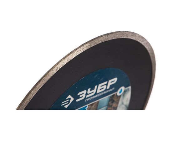 Диск алмазный отрезной сплошной КЕРАМО-25 ПРОФЕССИОНАЛ (250х25.4 мм) Зубр 36655-250_z02 – изображение 2