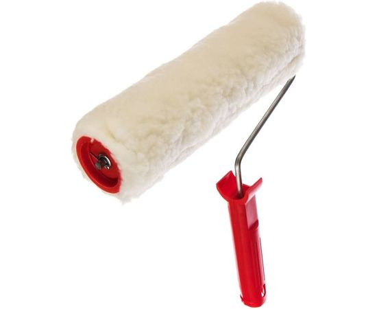 Валик в сборе 250мм, D 48мм, D ручки 6мм, крепление шплинтом СИБРТЕХ Натуральный мех 80164 – изображение 2