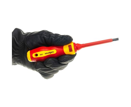 Диэлектрическая отвертка со сменными жалами СИБРТЕХ до 1000В 9 предметов 12938 – изображение 5