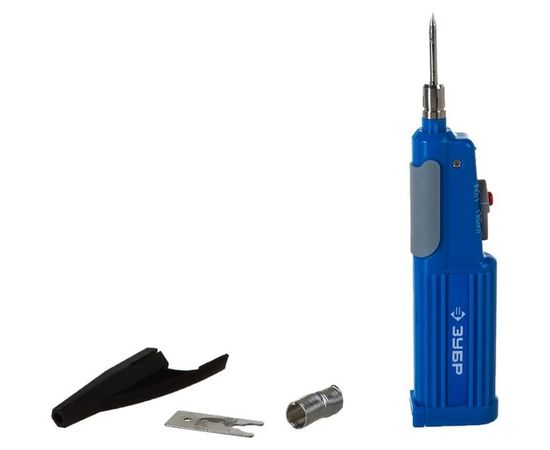 Паяльник Зубр ПРОФЕССИОНАЛ беспроводной на батарейках, высокотемпературное жало, 3xAA, 6Вт 55410_z01 – изображение 6