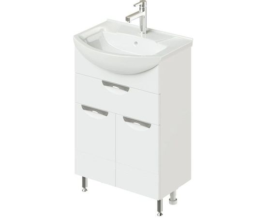 Напольная тумба с раковиной ИТАНА Nrava Aqua Адель 60 600х440х870 с ящиком 11458 