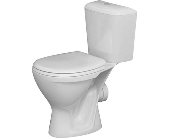 Унитаз-компакт Santeri PRO, горизонтальный выпуск, 1-режим, сиденье полипропилен, Воротынск 450922 