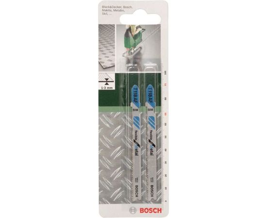 Полотно для лобзика по металлу T118AF (91 мм; 17-23 TPI; 2 шт.) Bosch 2609256733 