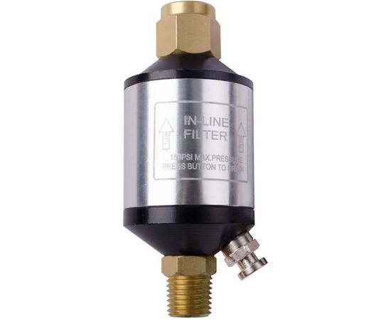 Мини фильтр в металлическом корпусе для покрасочного пистолета 1/4 INTERTOOL PT-1403 
