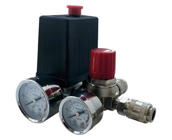 Реле для компрессора в сборе 220 В 2 быстр. выхода Pegas pneumatic 2601И 