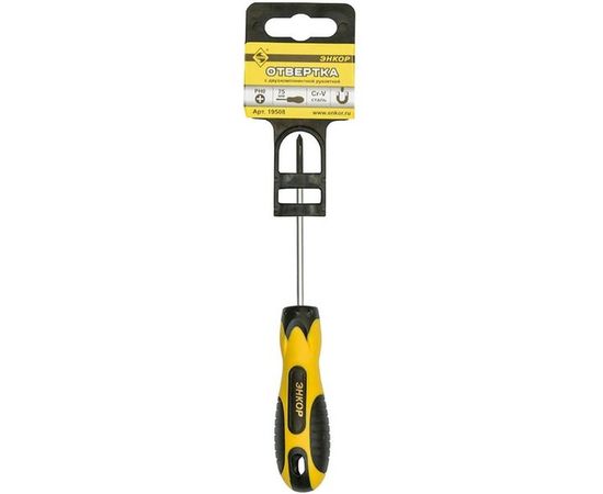 Отвертка Энкор PH0х75мм 19508 – изображение 2