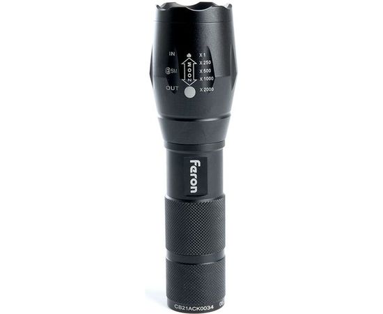 Ручной фонарь FERON с аккумулятором TH2400 USB ZOOM 137x40x40мм, алюминий 41682 – изображение 3