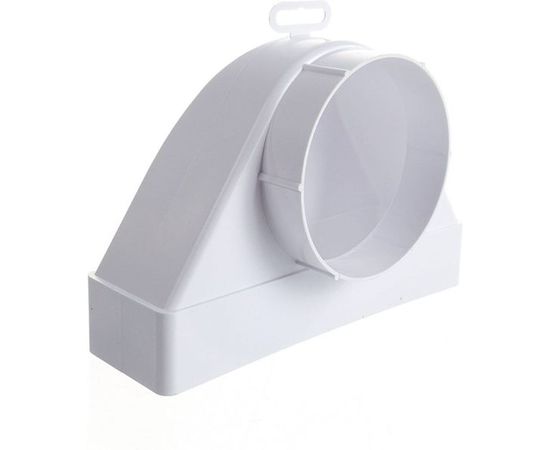 Соединитель угловой плоского воздуховода с фланцевым воздухораспределителем 60х204/D100 ERA 620СК10ФП – изображение 2