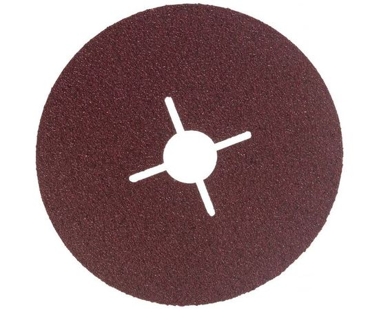 Круг шлифовальный ПРОФИ фибровый (5 шт; 125х22 мм; P40) для УШМ Зубр 35585-125-040 – изображение 2