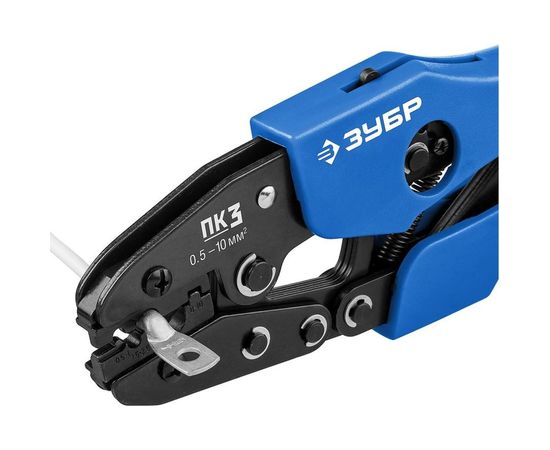 Пресс-клещи для медных наконечников ЗУБР Профессионал ПК-3 0.5 -10 мм.кв 45456-3 – изображение 2