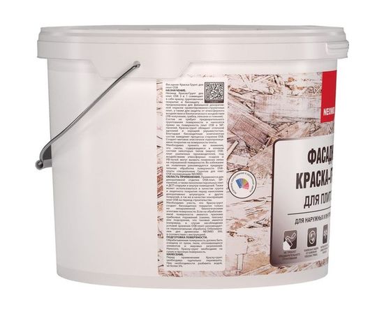 Фасадная краска-крунт для плит OSB Neomid Proff 3в1, 14 кг Н-ГрунтКраскаOSB-14 – изображение 3
