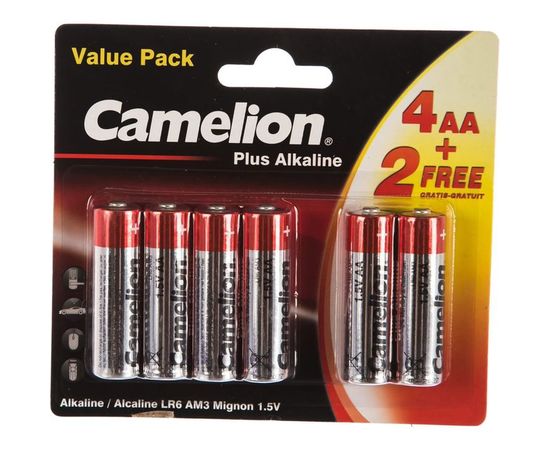 Щелочная батарейка Camelion LR6-BP2 Plus 14113 