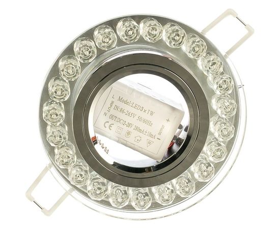 Точечный светильник Gauss Backlight кристалл/хром Gu5.3 LED подсветка 4100K BL045 