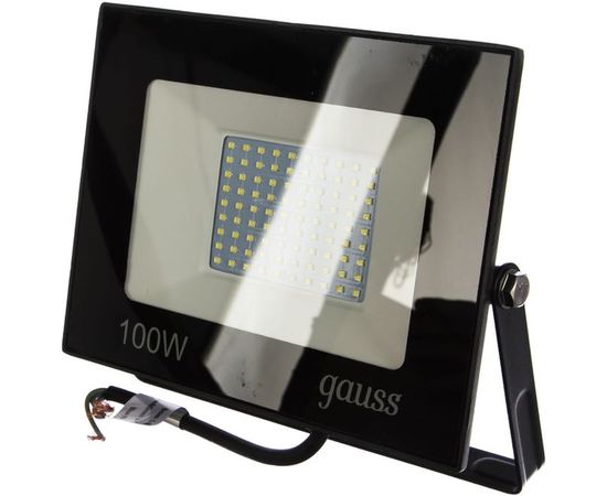 Светодиодный прожектор LED 100W IP65 6500К черный Gauss 613100100 