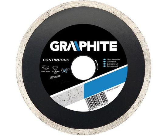 Диск алмазный сплошной (115х22.2 мм) GRAPHITE 57H640 