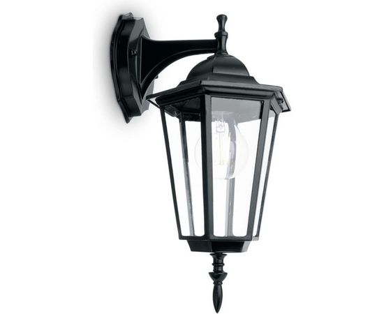 Светильник FERON НБУ-60w вниз, Е27, IP44, черное 11054 