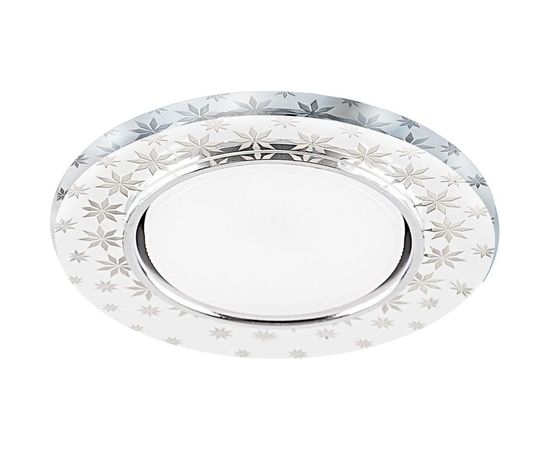 Светильник с подсветкой FERON 20LED 2835 4000K, 15W GX53, без лампы, прозрачный, хром, CD4030 32653 