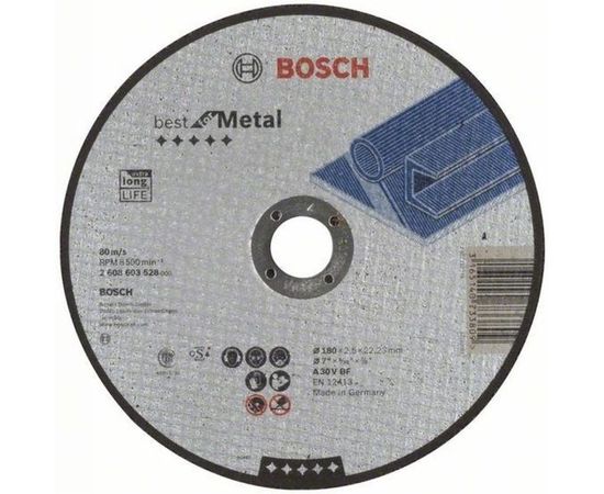 Диск отрезной по металлу (180x22.2 мм) Bosch 2608603528 