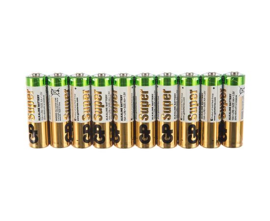 Алкалиновые батарейки GP АA 40 шт Super Alkaline 15А 15A-2CRVS40 – изображение 3