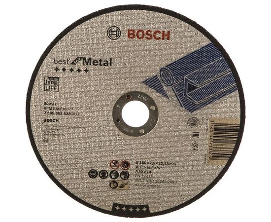 Диск отрезной по металлу (180x22.2 мм) Bosch 2608603528 – изображение 3