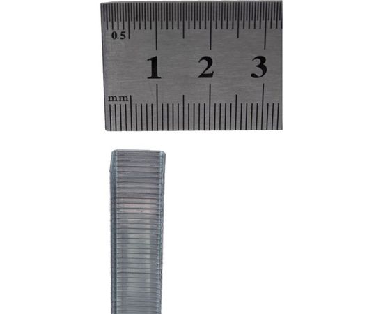 Скобы прямоугольные закаленные Тип 140 (1000 шт; 10 мм) Biber 85838 тов-085747 – изображение 3