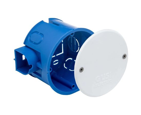 Подрозетник GUSI ELECTRIC с кабель-каналом для сплошных стен 68х45, IP30, евро С3М3 – изображение 4