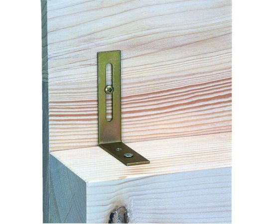 Регулируемый уголок GAH ALBERTS 65x80x20 мм, оцинкованный 332808 – изображение 2