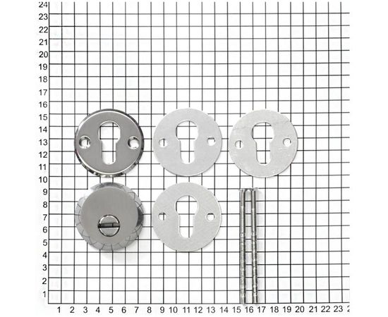 Накладная декоративная броненакладка DOORLOCK DL DEF5512 SN матовый никель, А=53-82мм 73371 – изображение 2
