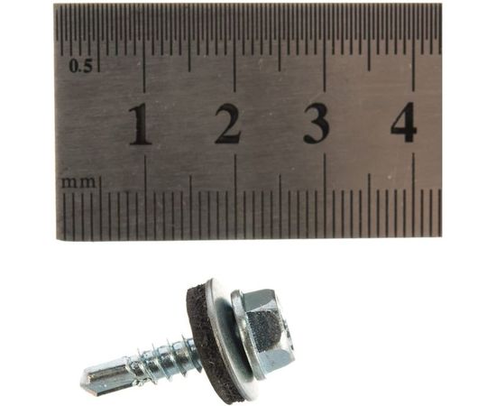 Кровельный саморез по металлу Daxmer 4,8х19 цинк 400шт 10437 – изображение 3