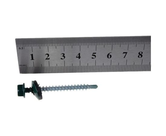 Кровельный саморез BARTEX зеленый 4.8х50 пакет 15шт 211730 – изображение 3