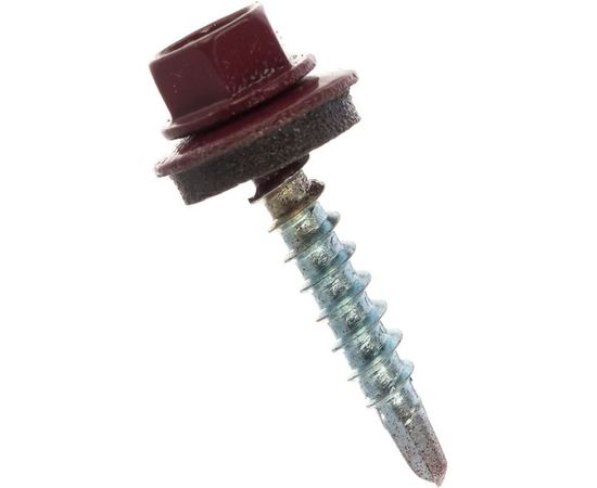 Кровельный саморез BARTEX красный 4.8х29 пакет 20шт 211735 – изображение 3