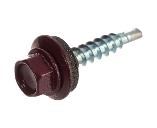 Кровельный саморез BARTEX красный 4.8х29 пакет 20шт 211735 – изображение 2