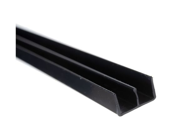 Профиль направляющего рельса GAH ALBERTS верх, ПВХ, черный, 6.5х1000 мм 485139 – изображение 5